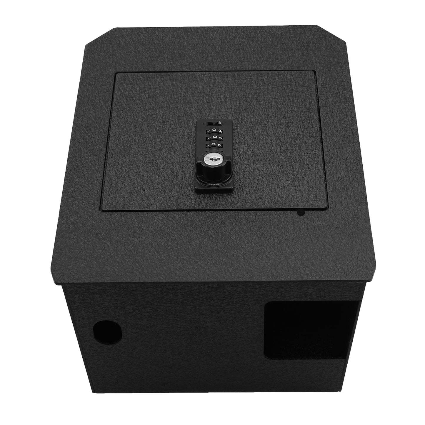 Pro Center Console Gun Safe for 2024-2025 Tesla Cybertruck, 4-Digit Combination Lock with Key