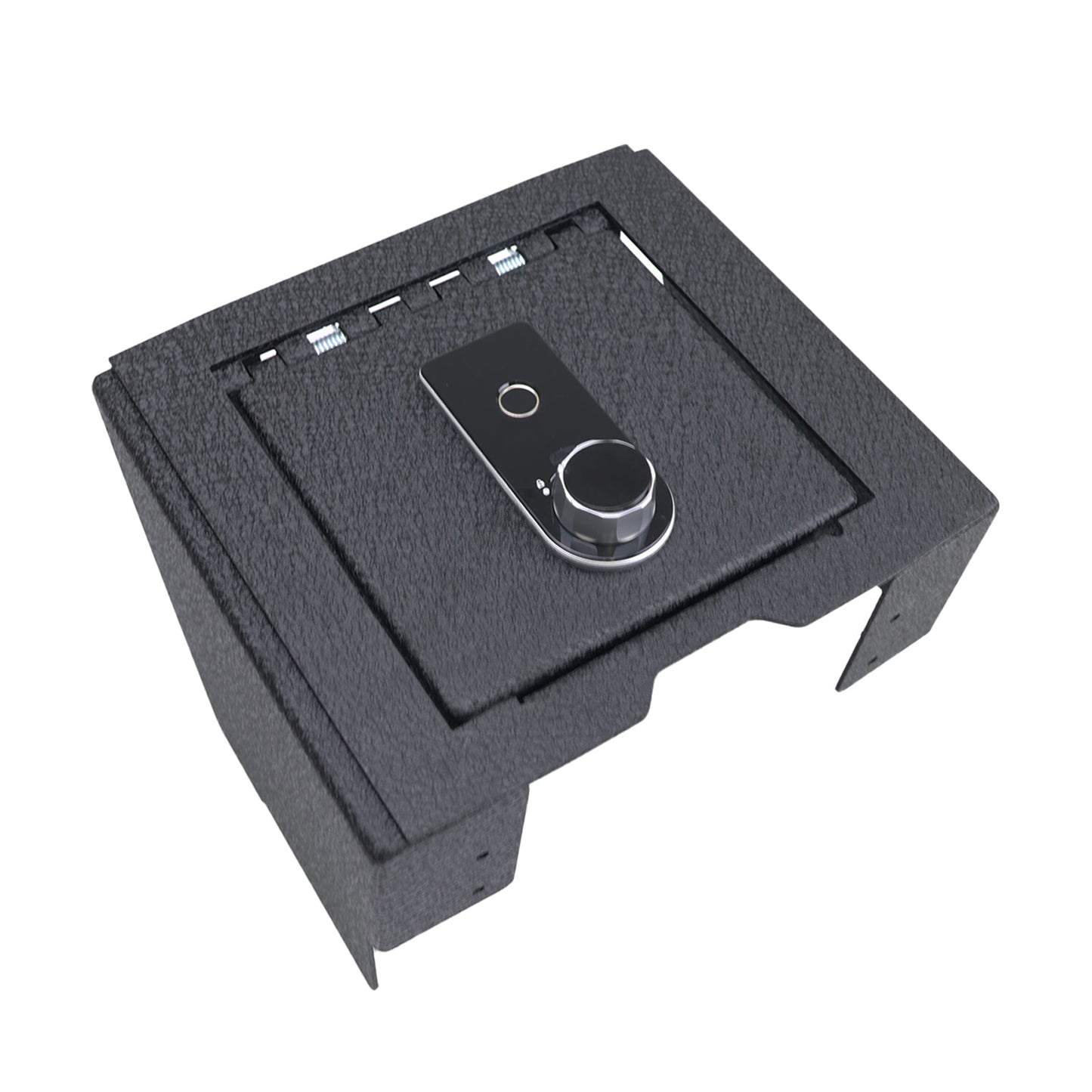 Center Console Gun Safe for 2024-2025 Ford Ranger, Fingerprint Lock with Key