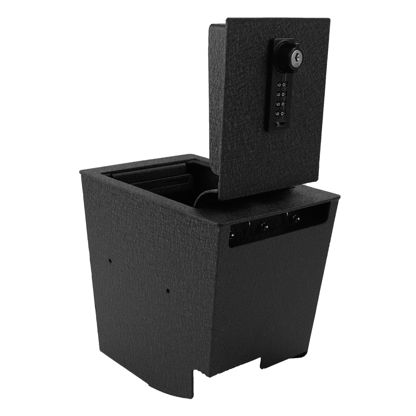 Pro Center Console Gun Safe for 2016-2025 Chevrolet Malibu, 4-Digit Combination Lock with Key