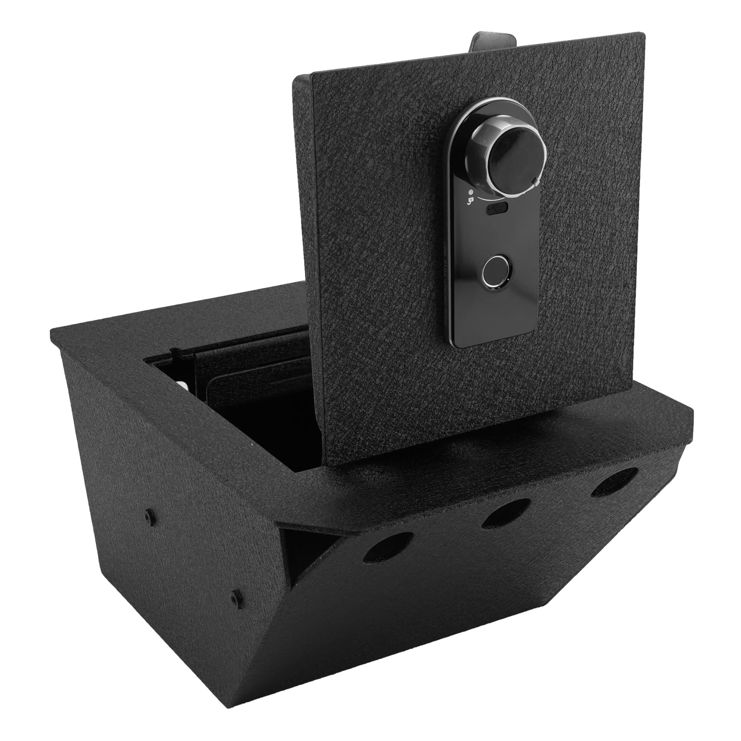 Pro Center Console Safe Gun Safe for 2024-2025 Tesla Cybertruck, Fingerprint Lock with Key