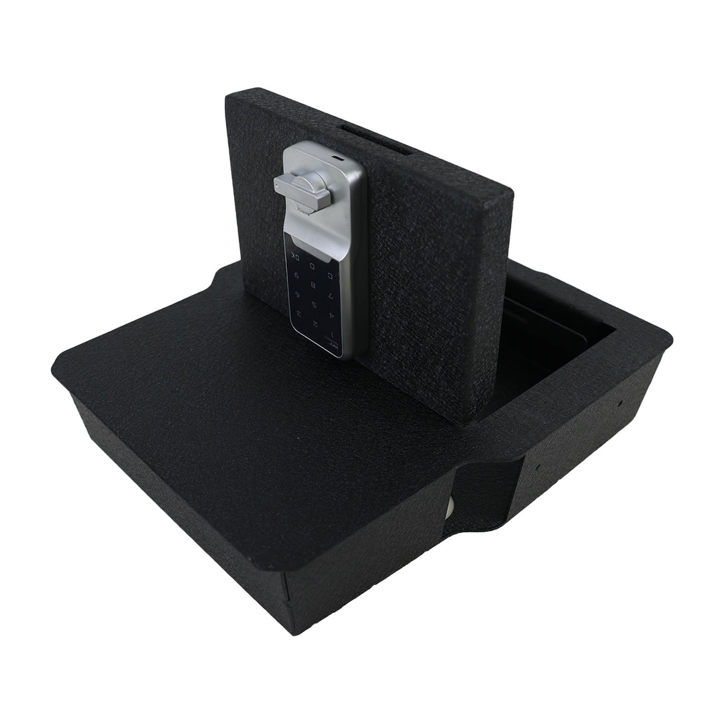 Underseat Console Safe Gun Safe for 2020-2026 Dodge Ram 1500/2500/3500, Electronic Keypad Number Lock