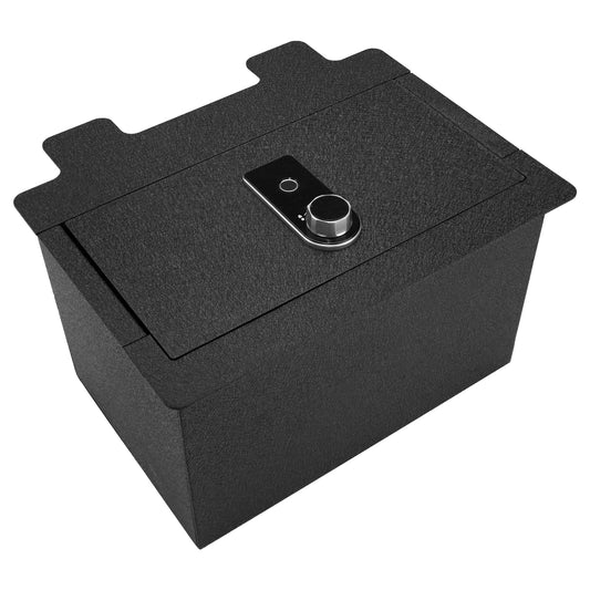 Pro Center Console Safe Gun Safe for 2019-2022 Chevy Silverado 1500 / GMC Sierra 1500, Fingerprint Lock with Key