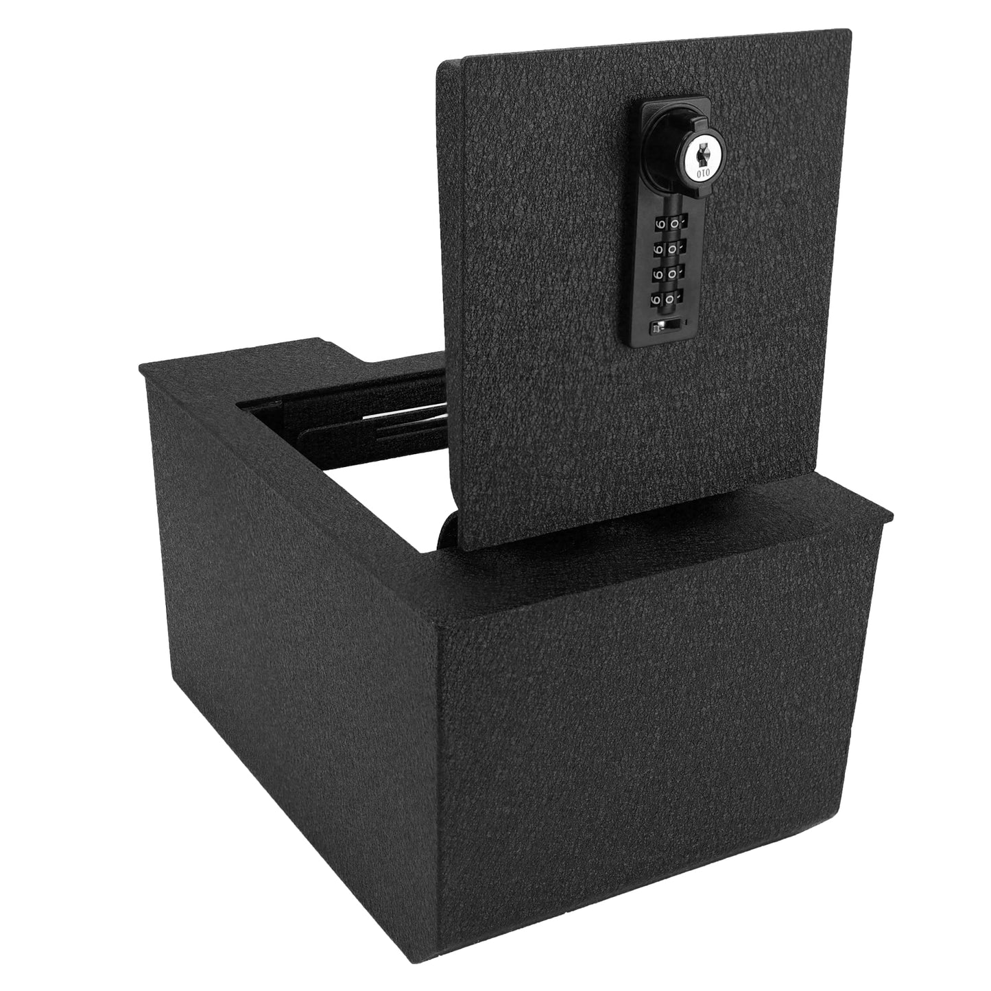 Center Console Gun Safe for 2003-2009 Toyota 4Runner, 4-Digit Combination Lock with Key