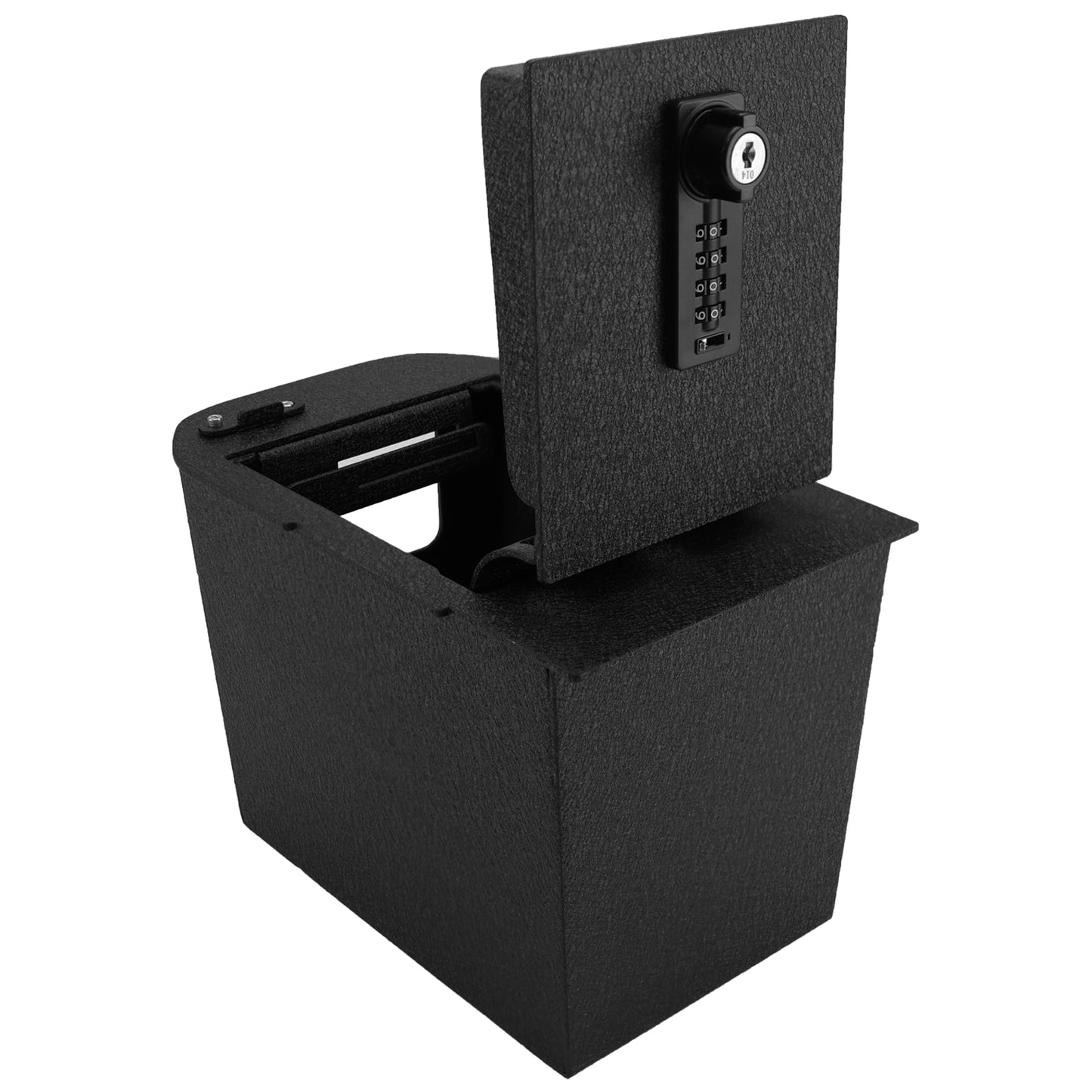 Pro Center Console Safe Gun Safe for 2019-2025 Toyota RAV4, 4-Digit Combination Lock with Key