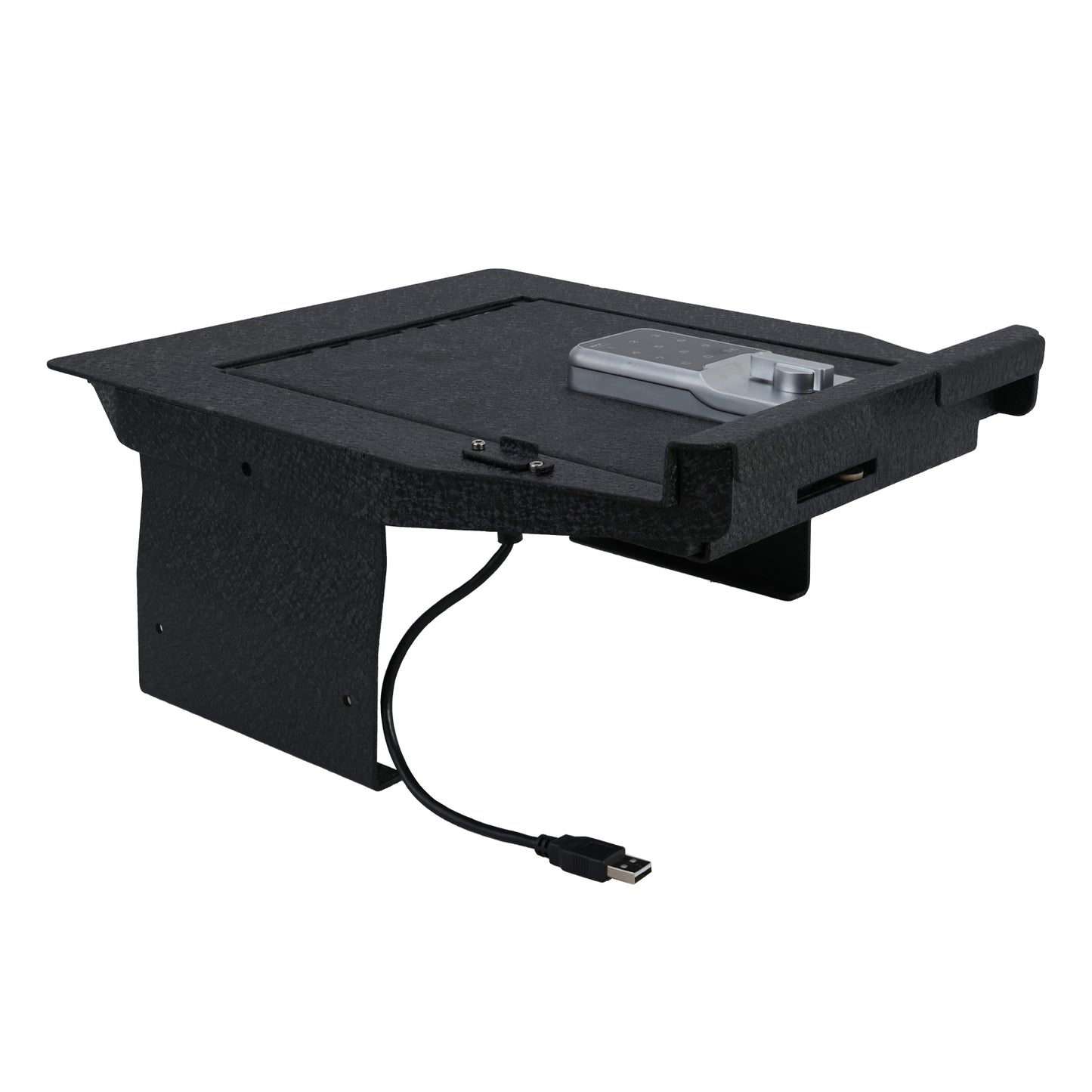 Caja fuerte para consola central para armas para Ford F-150 2021-2024 y Ford F-150 Lightning 2021-2024, bloqueo electrónico de números