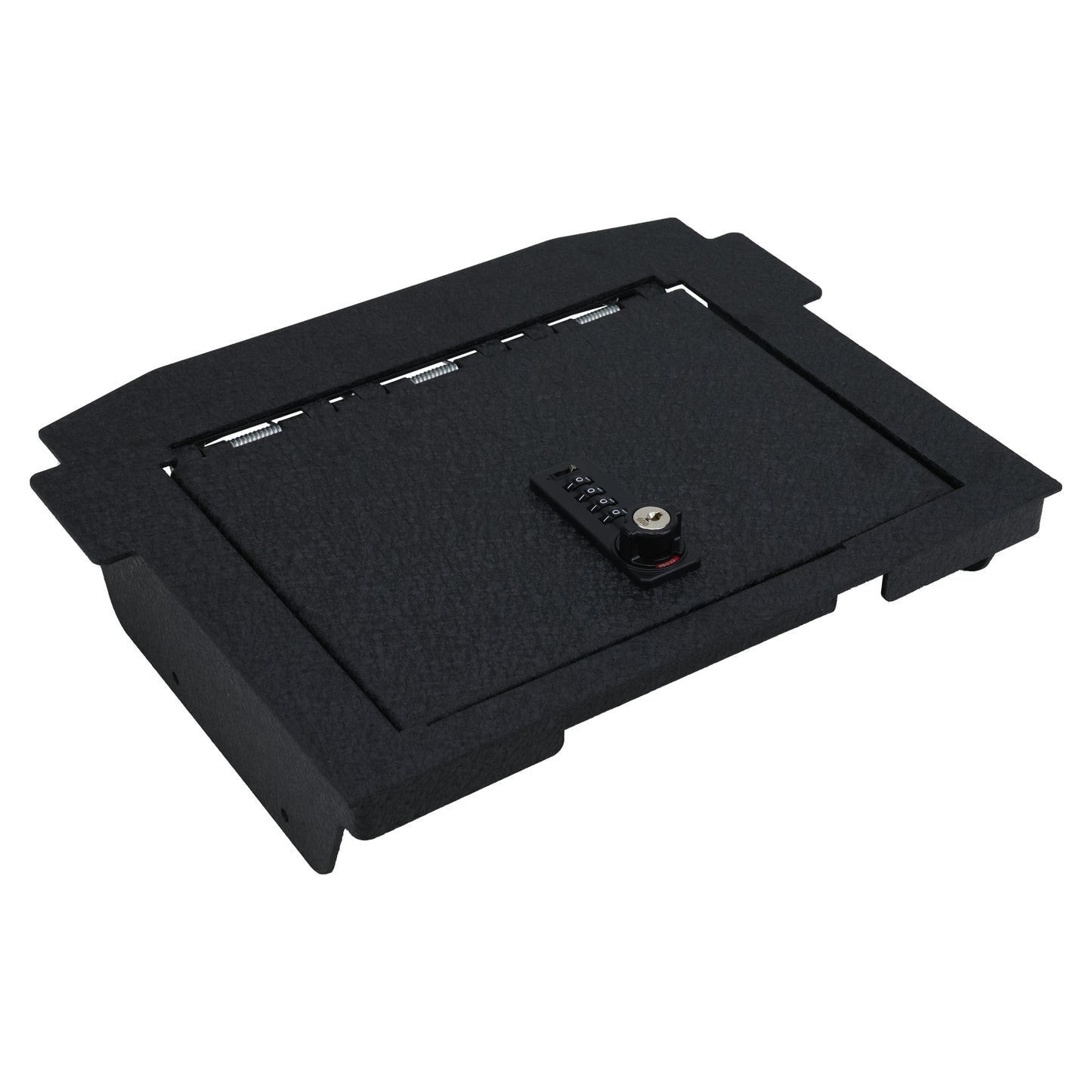 Center Console Safe Gun Safe for 2021-2024 RAM TRX, 2022-2025 RAM GT, 2025 Ram RHO, 4-Digit Combination Lock with Key