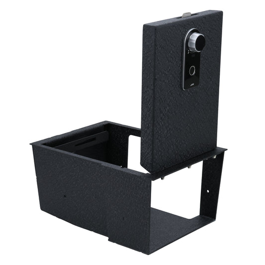 Caja fuerte para consola central para armas para Lincoln Aviator 2019-2023+, cerradura de huellas dactilares con llave