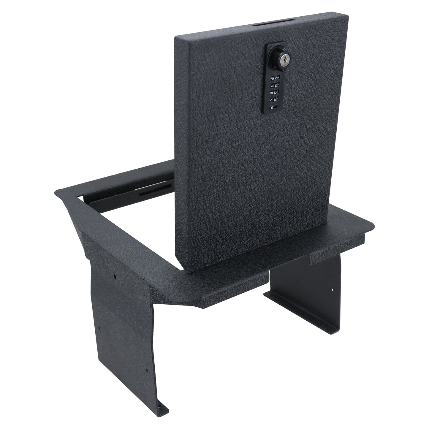 Center Console Safe Gun Safe for 2015 -2020 Ford F150, 2017-2022 Ford 250/350/450 Super Duty, 2018-2024 Ford Expedition, 4-Digit Combination Lock with Key