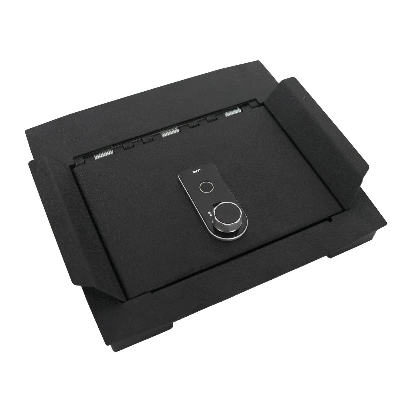 Center Console Gun Safe for 2023-2026 Ford F250/F350/F450 Super Duty, Fingerprint Lock with Key