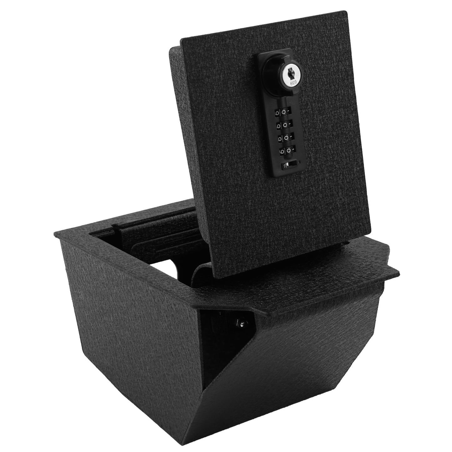Pro Center Console Gun Safe for 2025 BMW X3, 4-Digit Combination Lock with Key