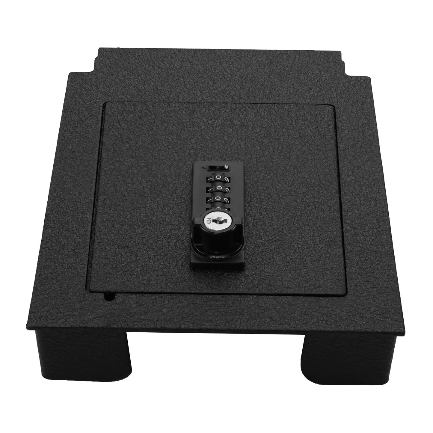 Center Console Gun Safe for 2020-2024 Ford Edge, 4-Digit Combination Lock with Key