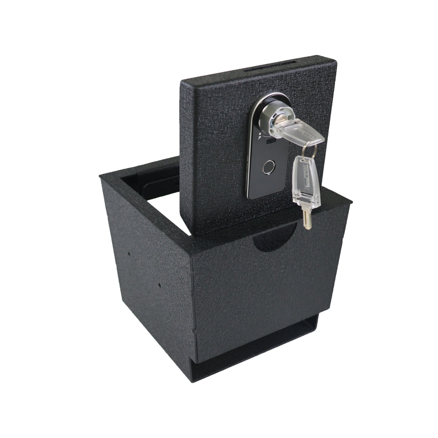 Center Console Gun Safe for 2024-2025 Lexus GX550, Fingerprint Lock with Key