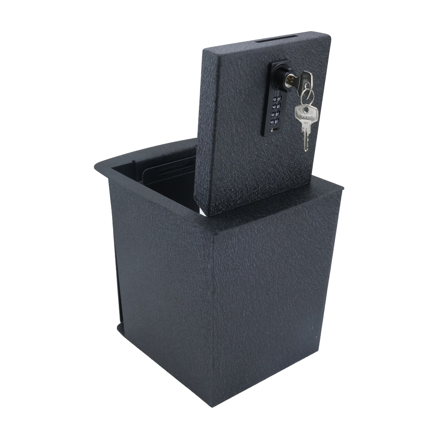 Center Console Gun Safe for 2019-2025 Kia Telluride with Cigarette Lighter, 4-Digit Combination Lock with Key