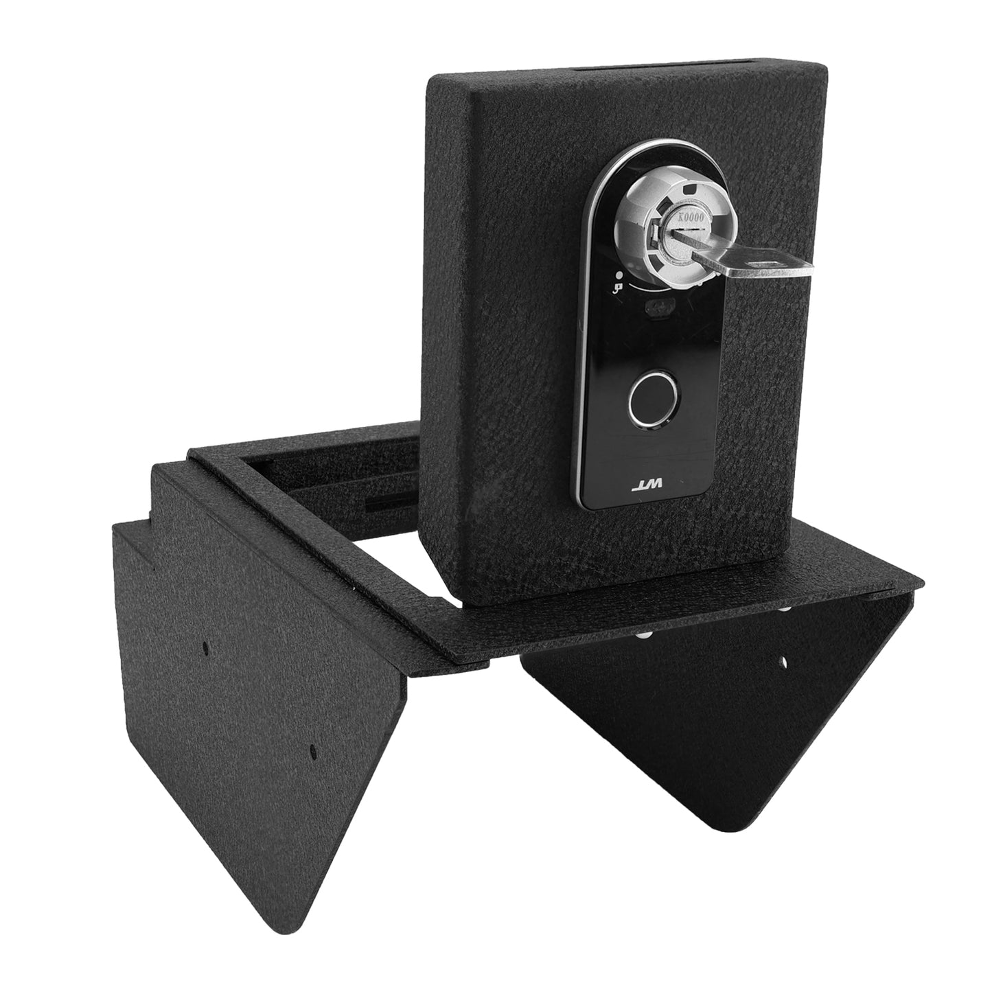Center Console Gun Safe for 2019-2024 Benz G550, Fingerprint Lock with Key