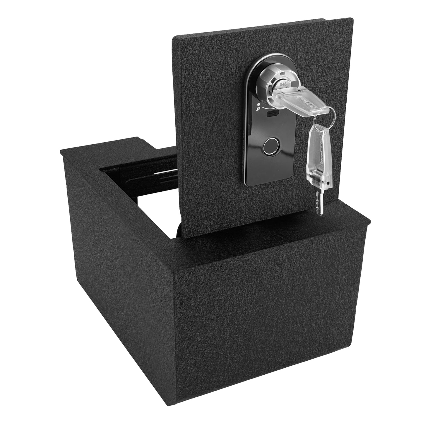 Center Console Gun Safe for 2003-2009 Toyota 4Runner, Fingerprint Lock with Key