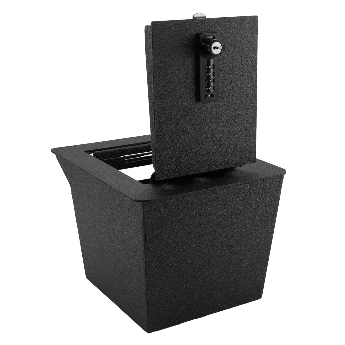 Center Console Gun Safe for 2023+ Honda Pilot 2024+ Ridgeline/Passport, 4-Digit Combination Lock with Key