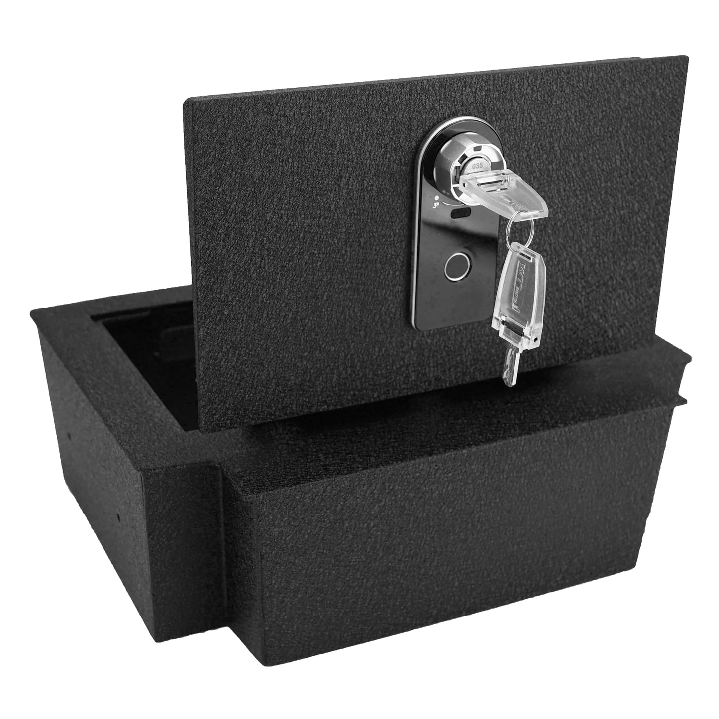 Pro Center Console Gun Safe for 2021-2025 Chevrolet Tahoe, Fingerprint Lock with Key