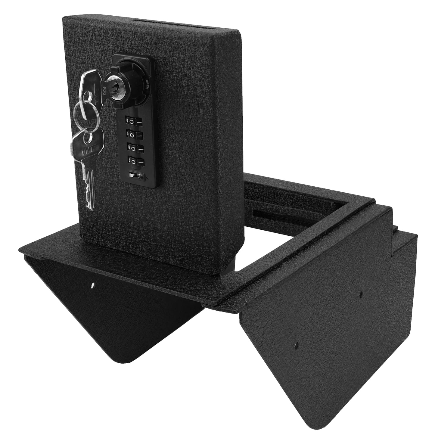 Center Console Gun Safe for 2019-2024 Benz G550, 4-Digit Combination Lock with Key