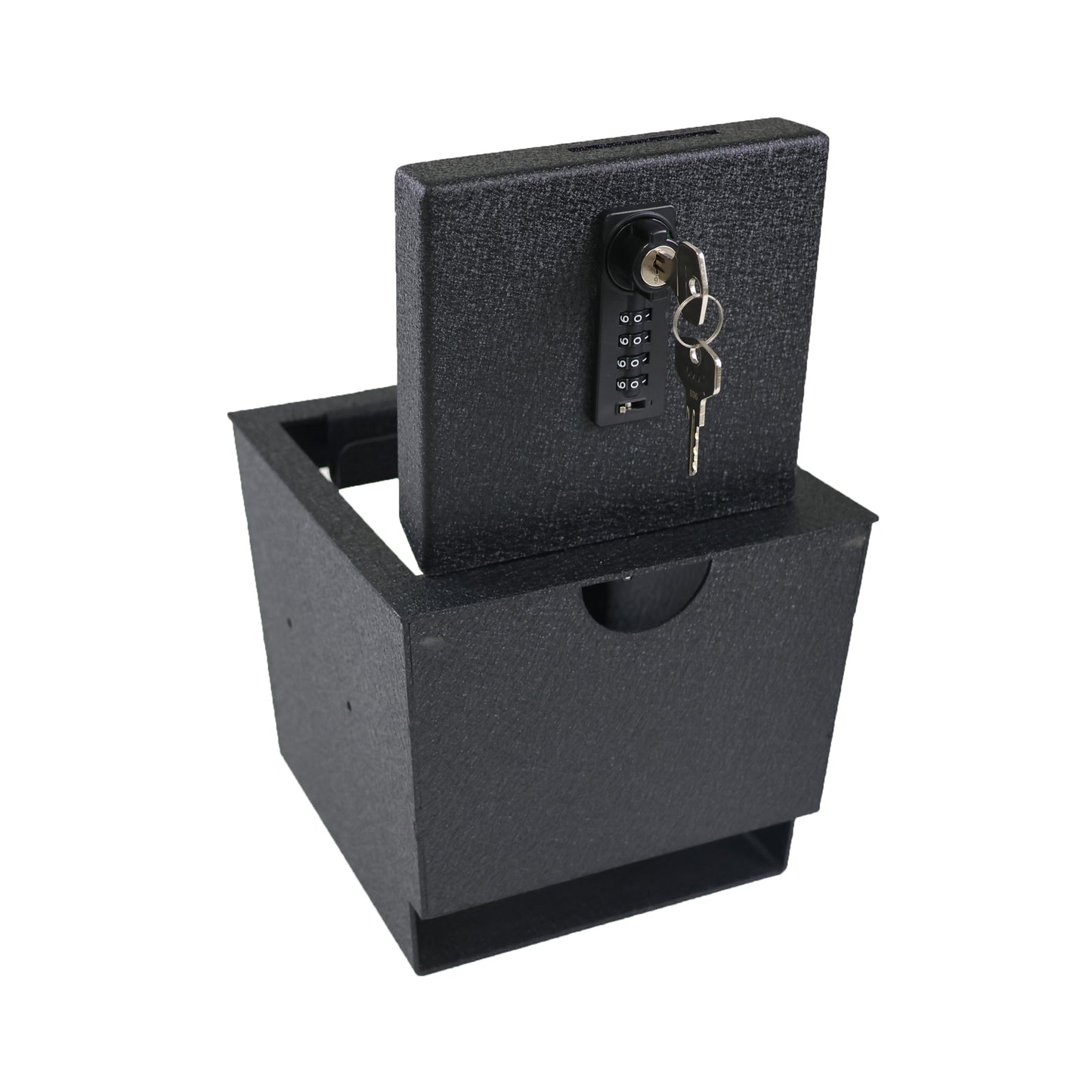 Center Console Gun Safe for 2024-2025 Lexus GX550, 4-Digit Combination Lock with Key