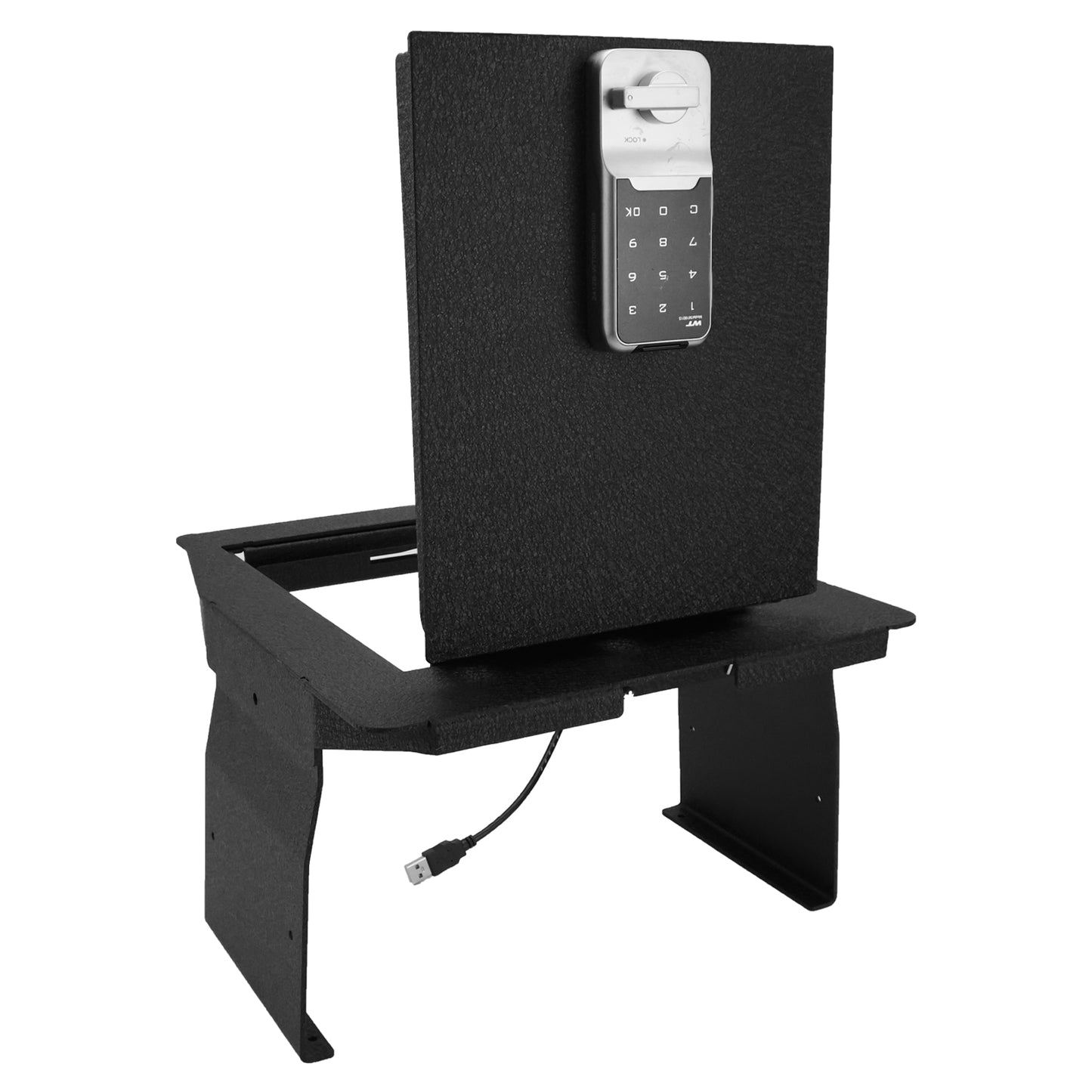 Pro Center Console Safe Gun Safe for 2015-2020 Ford F150,2017-2022 Ford 250/350/450 Super Duty and 2018-2024 Ford Expedition, Electronic Number Lock