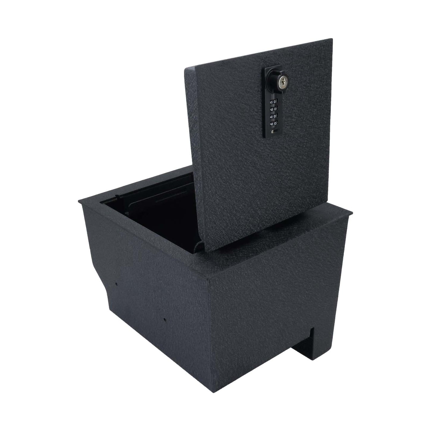 Center Console Gun Safe for 2016-2025 Nissan Titan, 4-Digit Combination Lock with Key