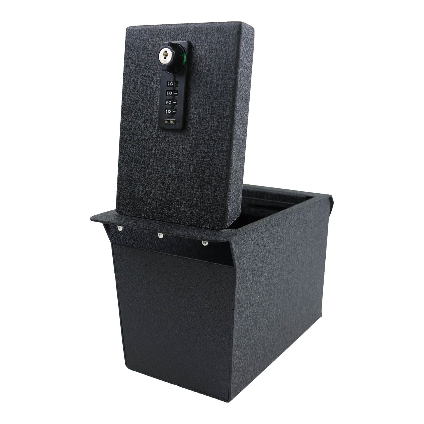 Center Console Gun Safe for 2018-2024 Toyota Camry, 4-Digit Combination Lock with Key