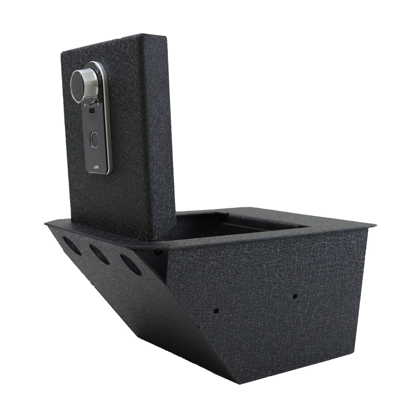 Center Console Safe Gun Safe for 2024-2025 Tesla Cybertruck, Fingerprint Lock with Key