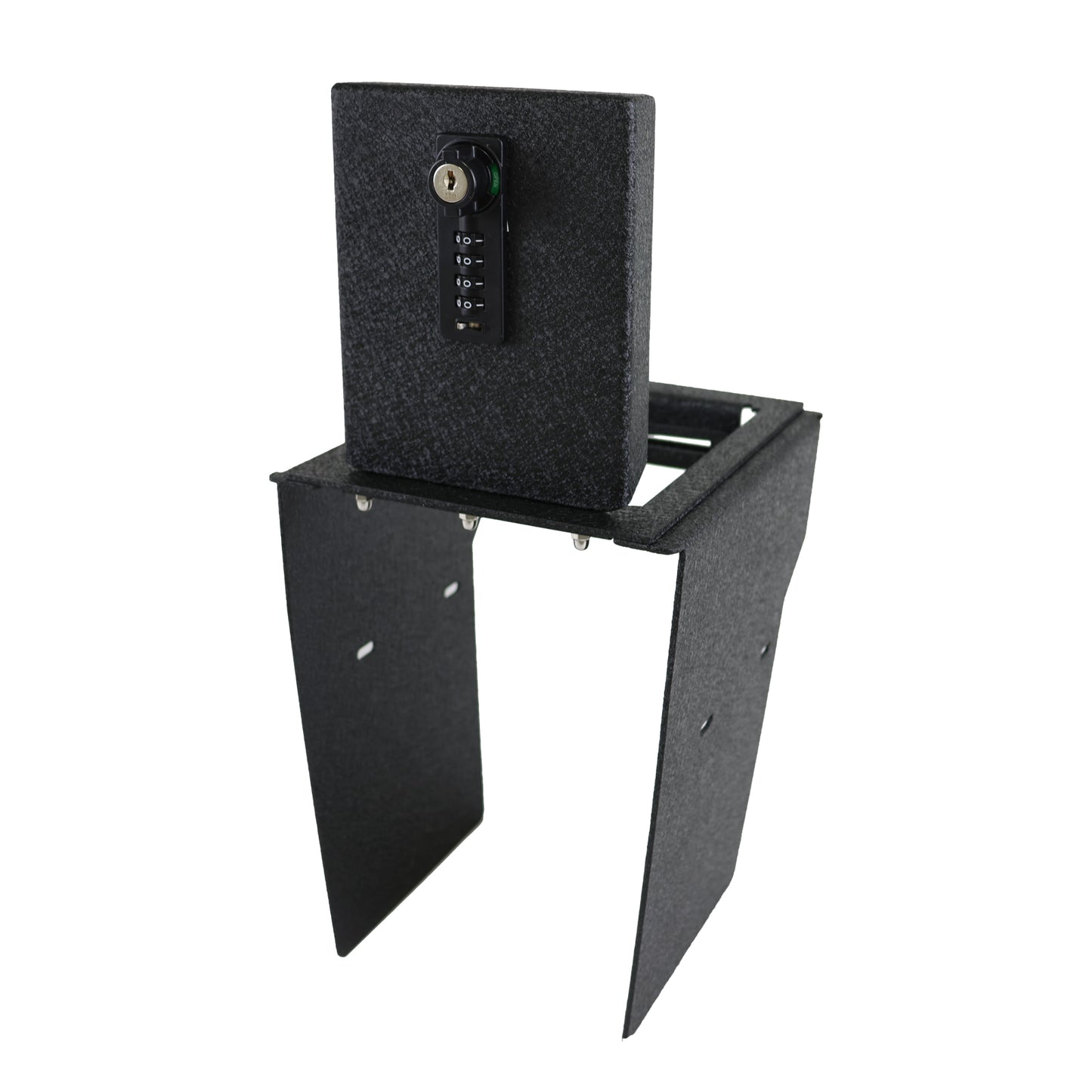 Center Console Gun Safe for 2021-2025 Rivian R1S and R1T, 4-Digit Combination Lock with Key