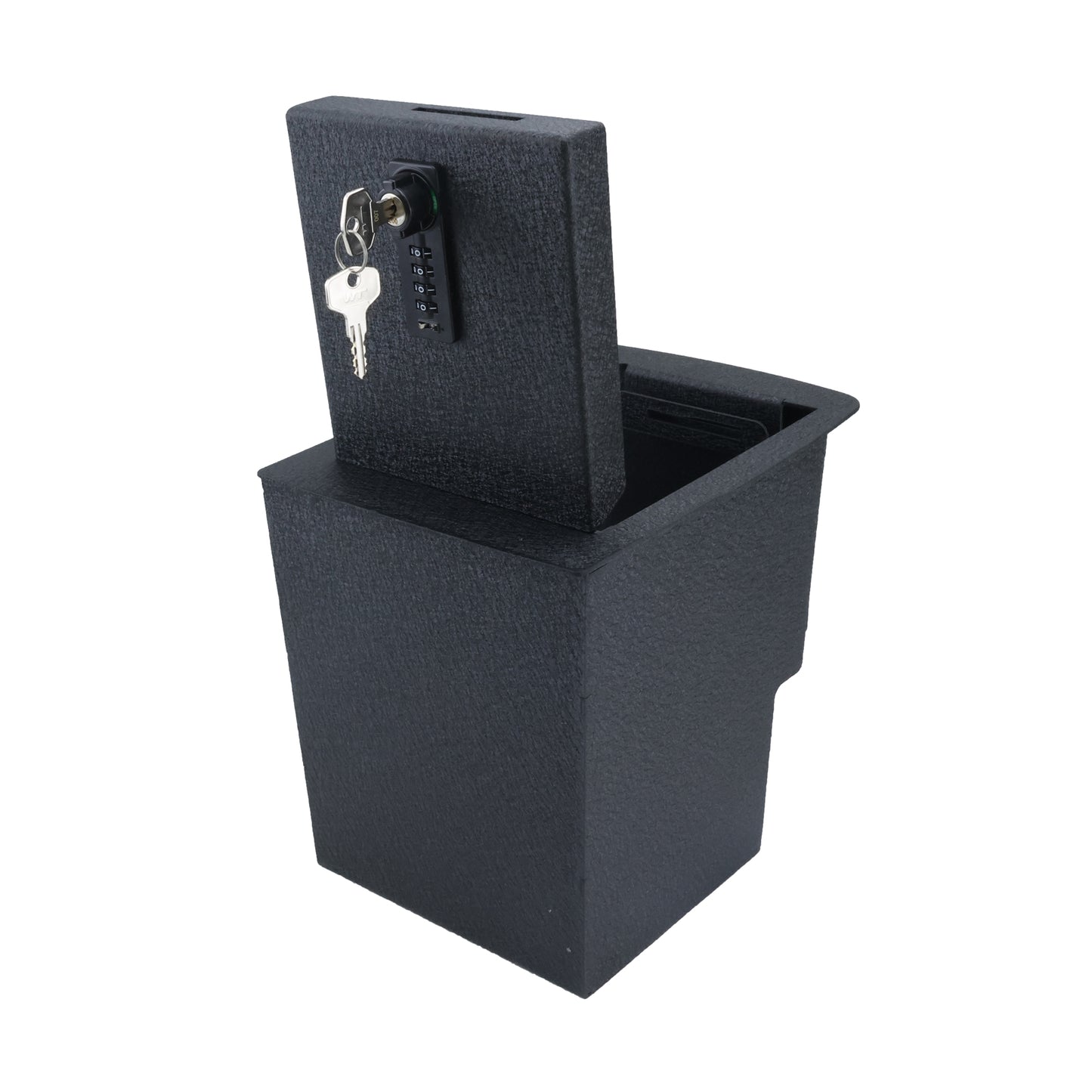 Center Console Gun Safe for 2019-2025 Kia Telluride with Cigarette Lighter, 4-Digit Combination Lock with Key