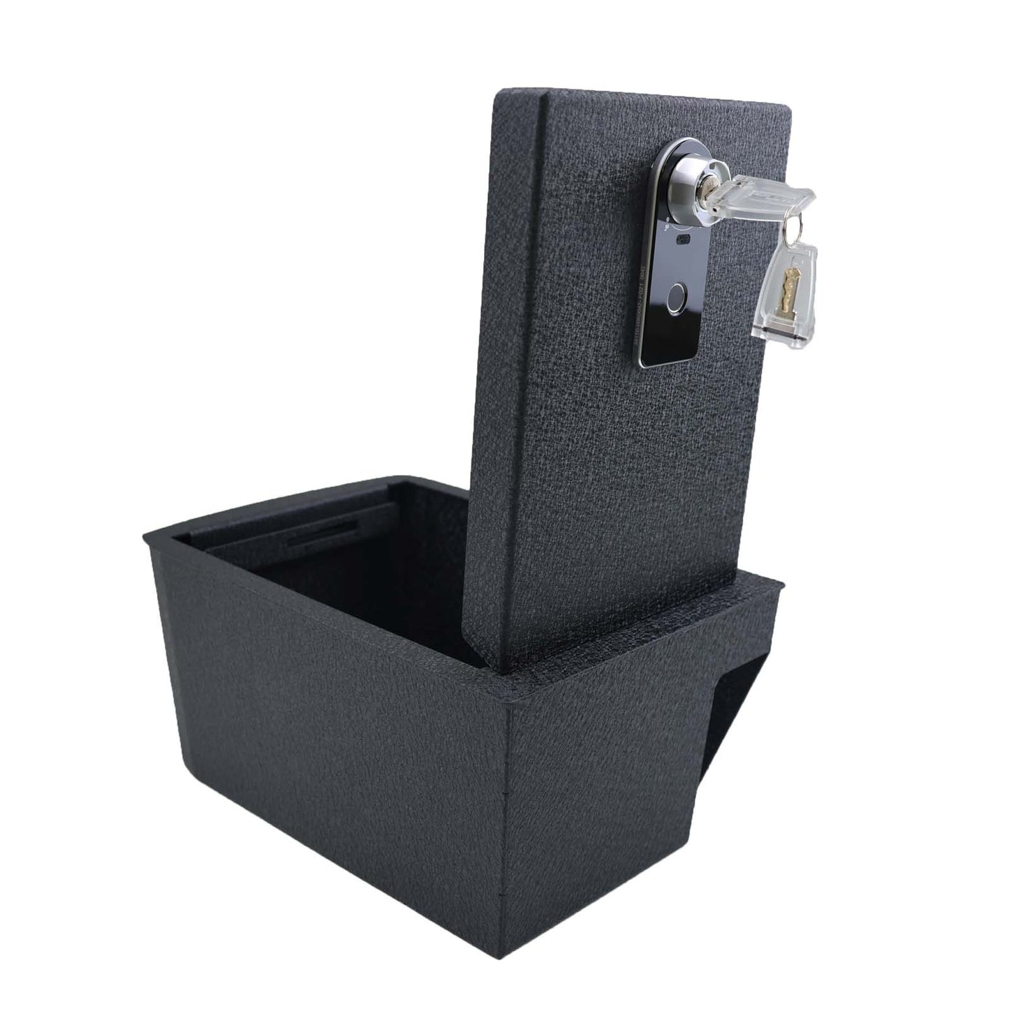 Center Console Gun Safe for 2018-2023 Volkswagen Atlas, Fingerprint Lock with Key