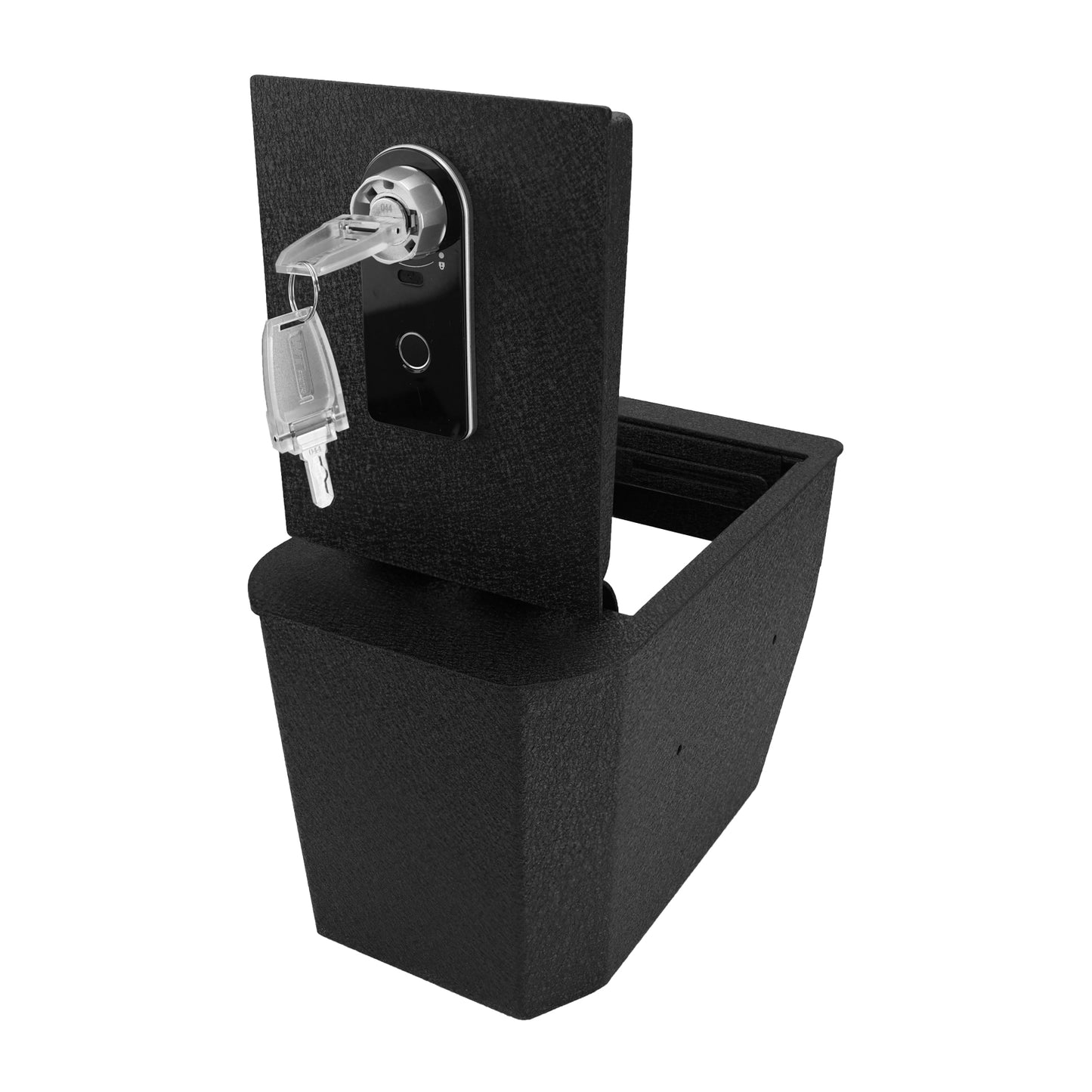 Pro Center Console Gun Safe for 2024-2025 Toyota Land Cruiser, Fingerprint Lock with Key