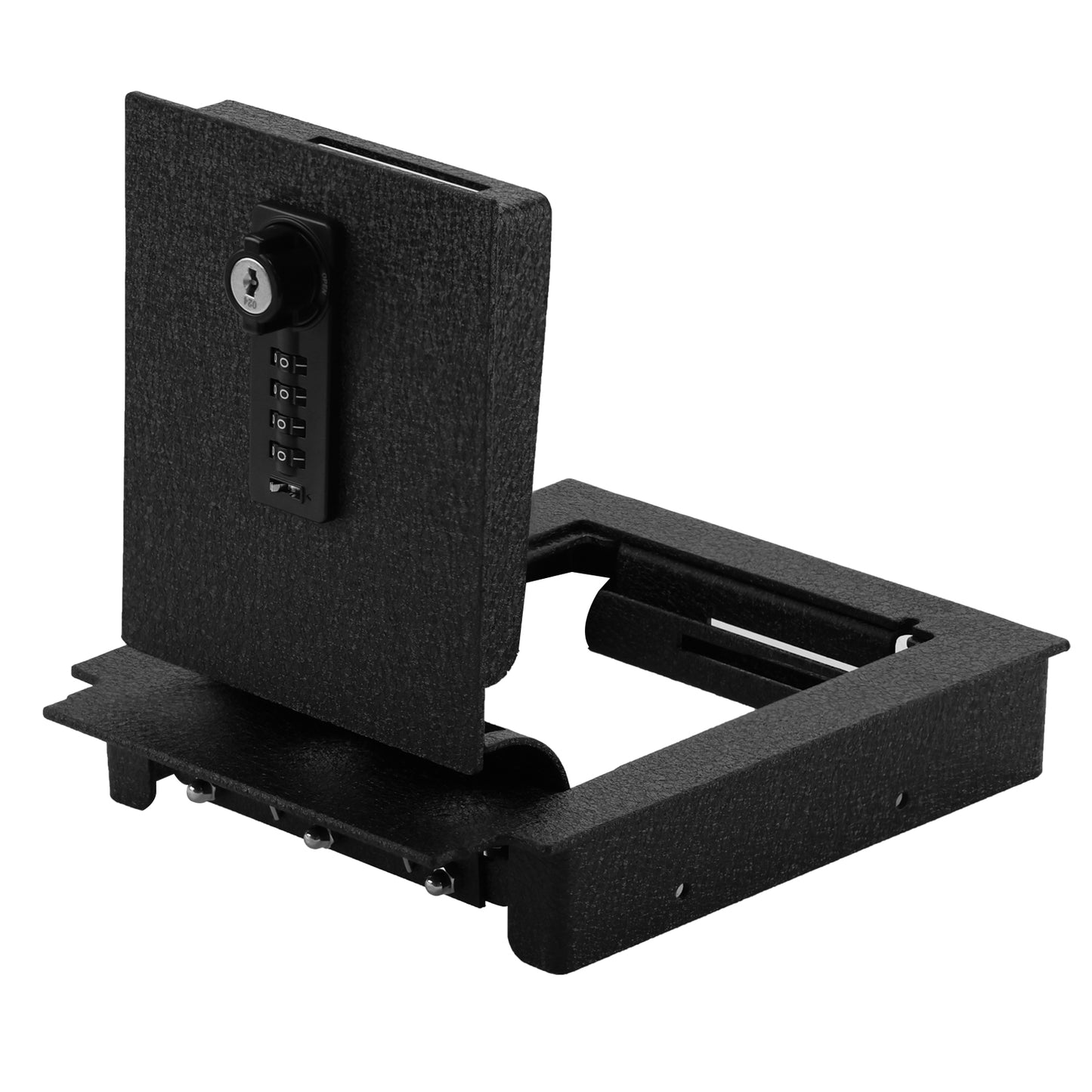 Center Console Gun Safe for 2020-2024 Ford Edge, 4-Digit Combination Lock with Key