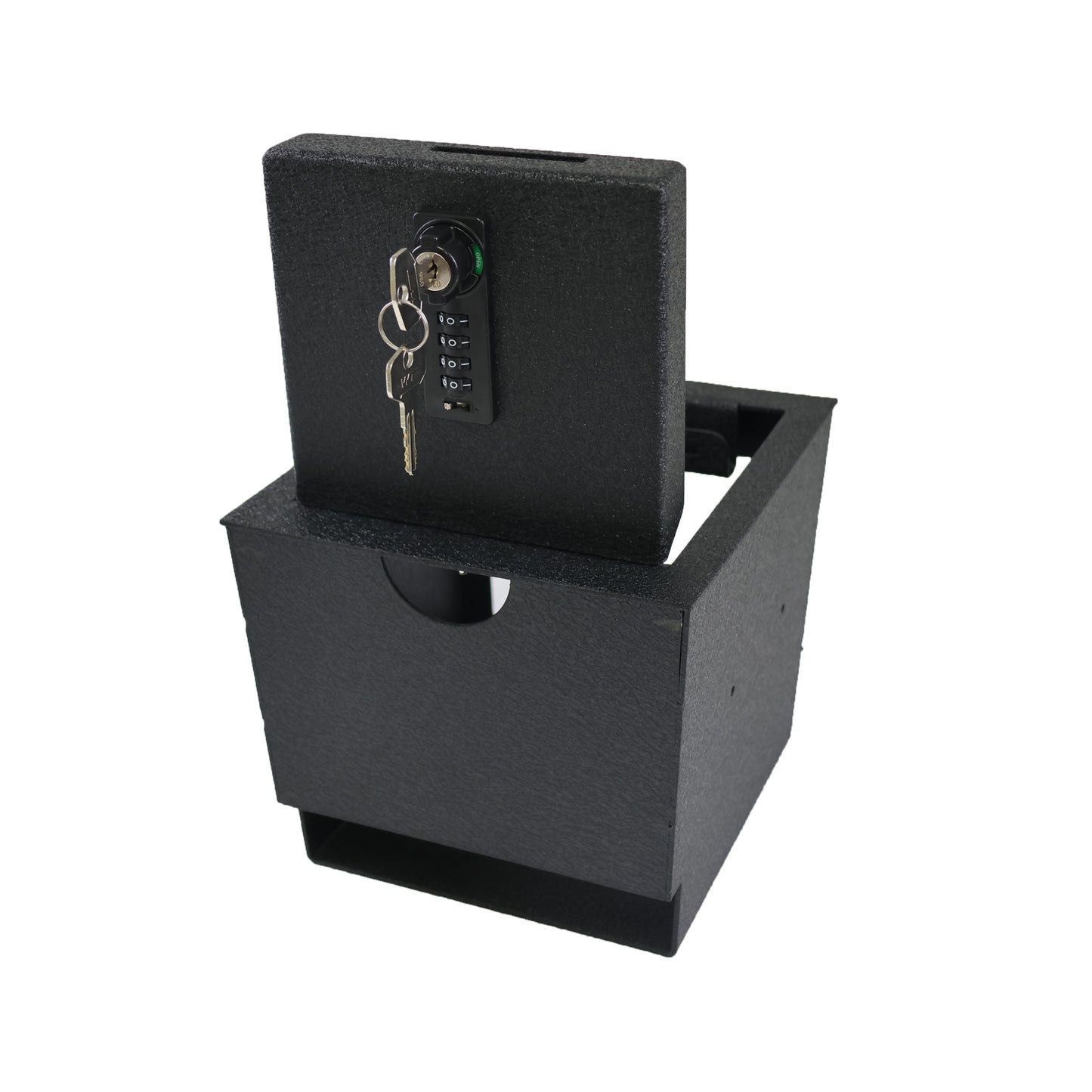 Center Console Gun Safe for 2024-2025 Lexus GX550, 4-Digit Combination Lock with Key