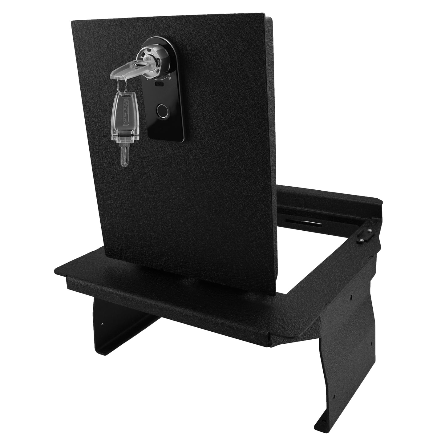 Pro Center Console Safe Gun Safe for 2021-2024 Ford F-150 and 2021-2024 Ford F-150 Lightning, Fingerprint Lock with Key