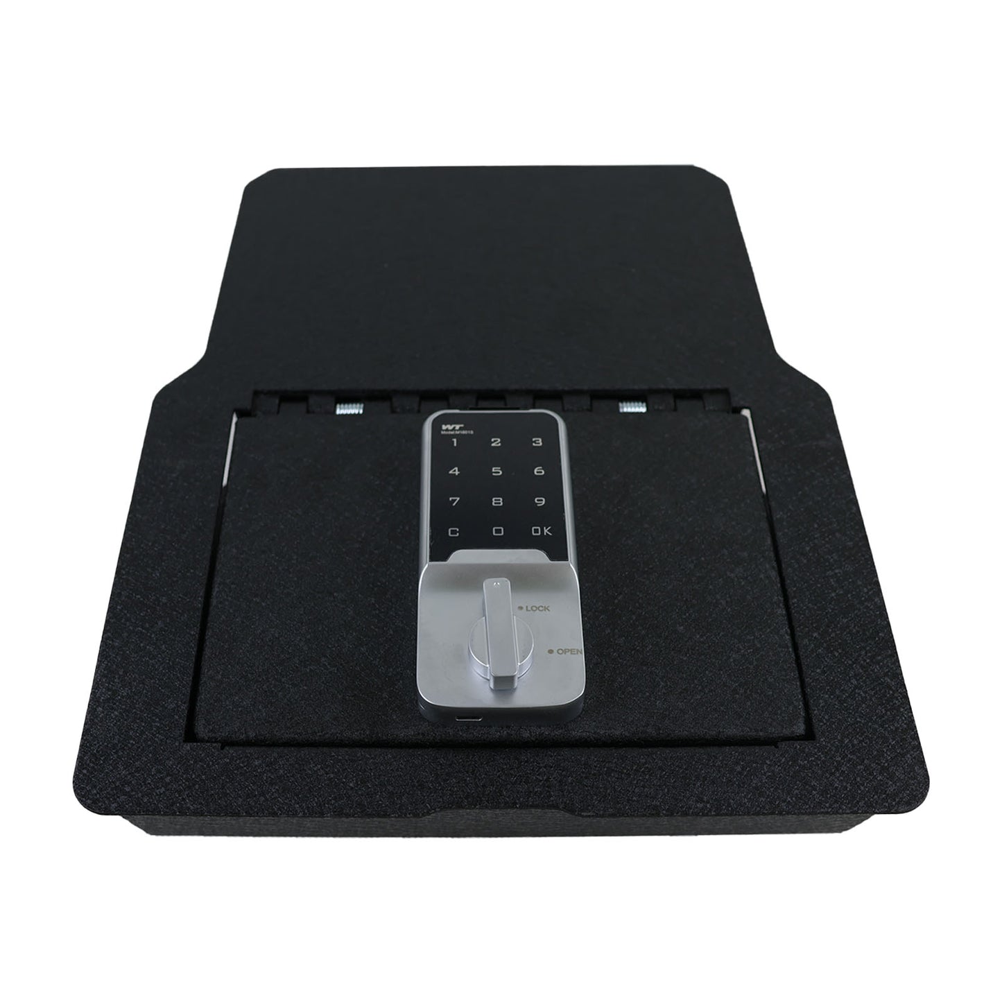 Underseat Console Safe Gun Safe for 2020-2026 Dodge Ram 1500/2500/3500, Electronic Keypad Number Lock