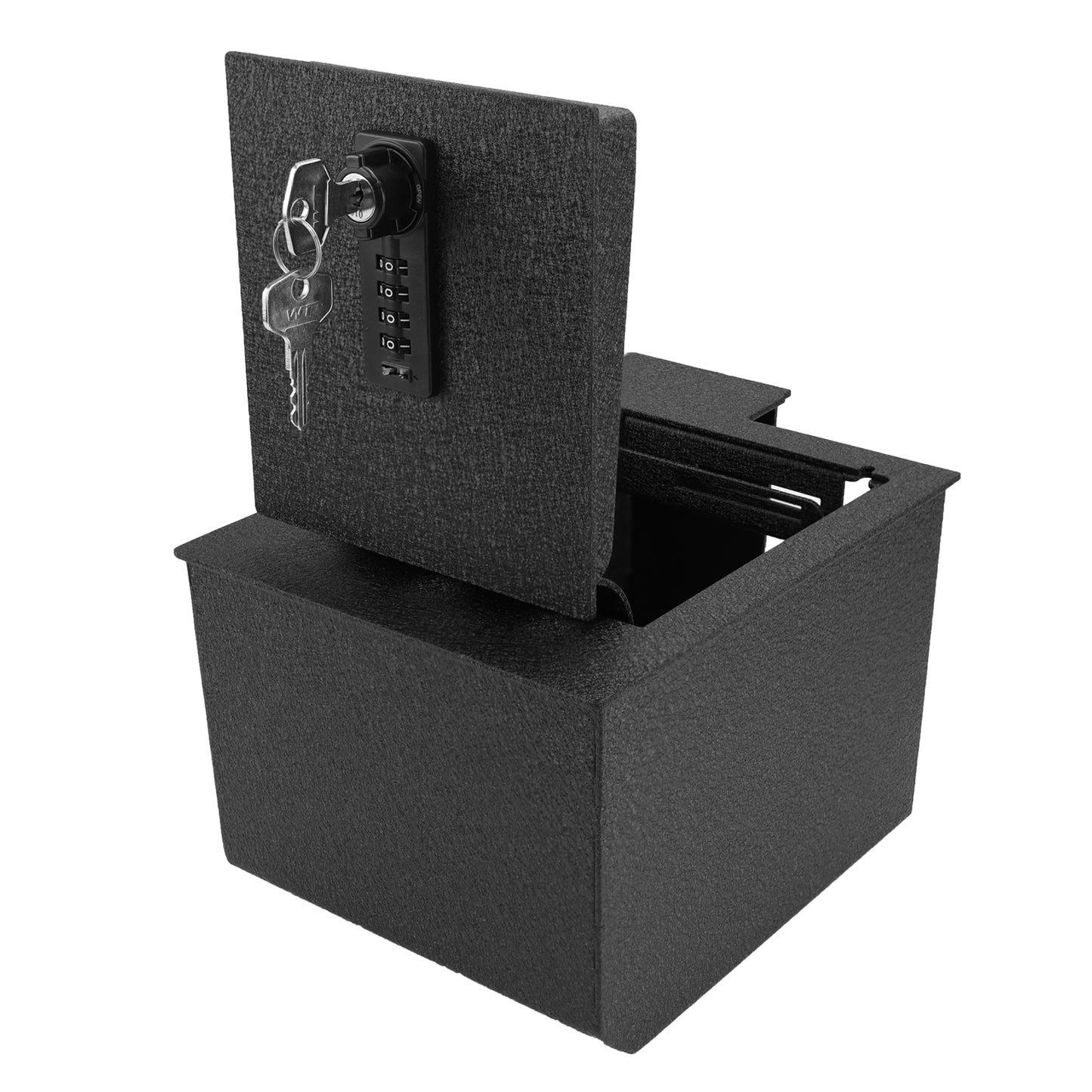 Center Console Gun Safe for 2003-2009 Toyota 4Runner, 4-Digit Combination Lock with Key