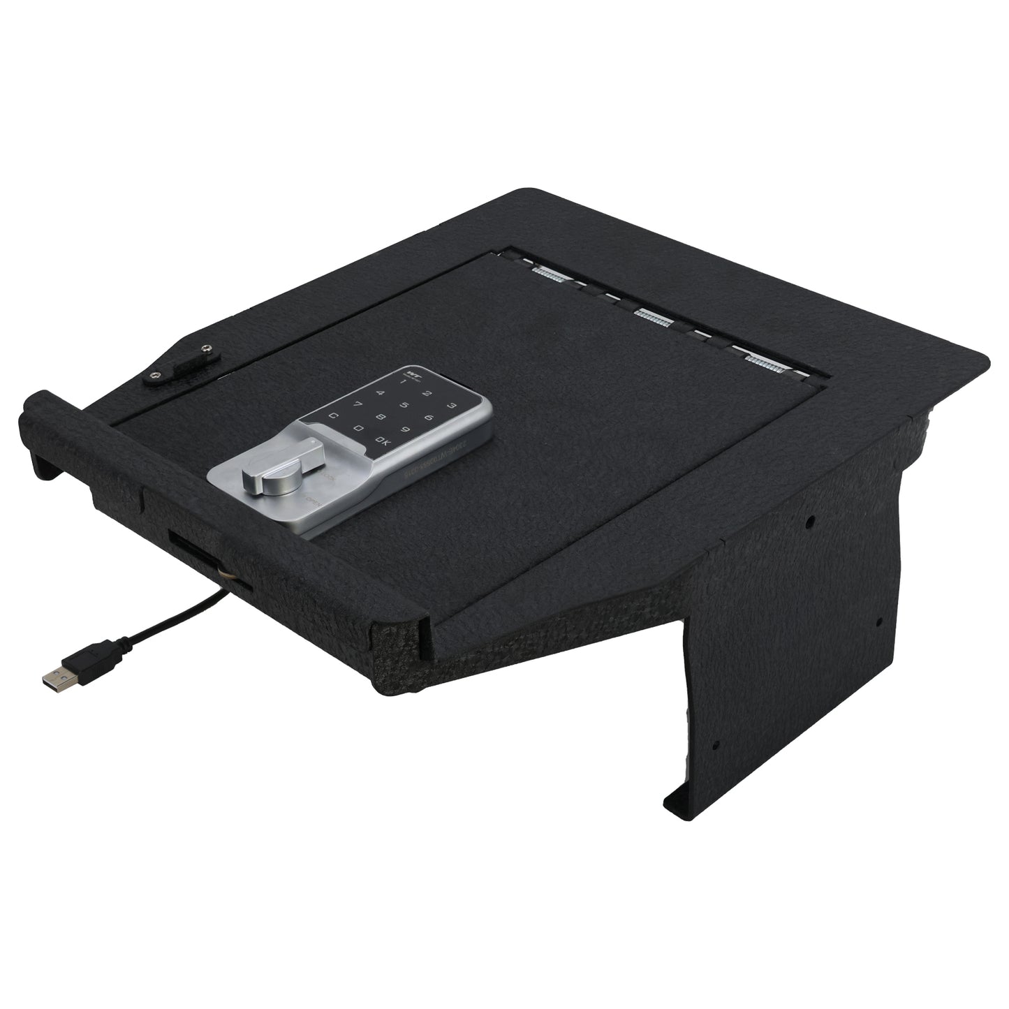 Caja fuerte para consola central para armas para Ford F-150 2021-2024 y Ford F-150 Lightning 2021-2024, bloqueo electrónico de números
