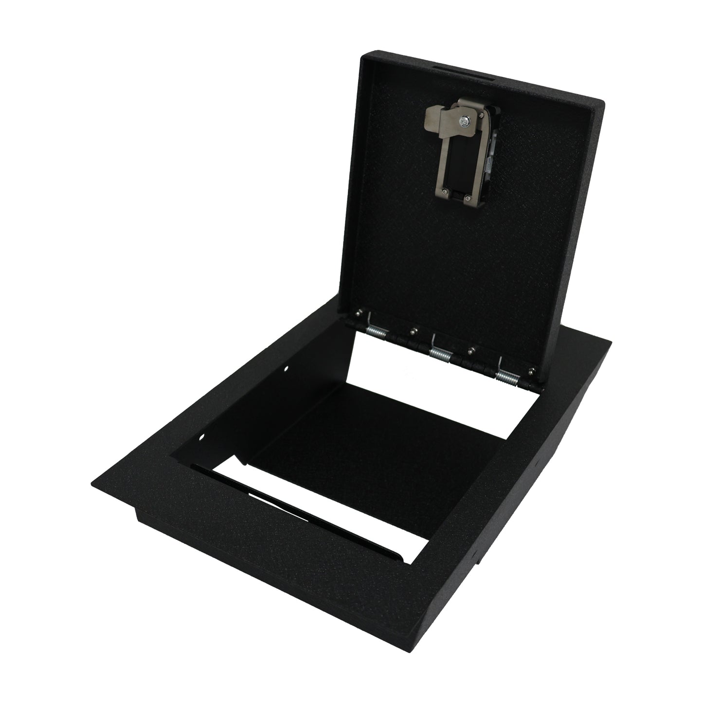 Under Seat Console Safe Box for 2015-2025 Ford F150 models with underseat console bench seats, Fingerprint Lock with Key