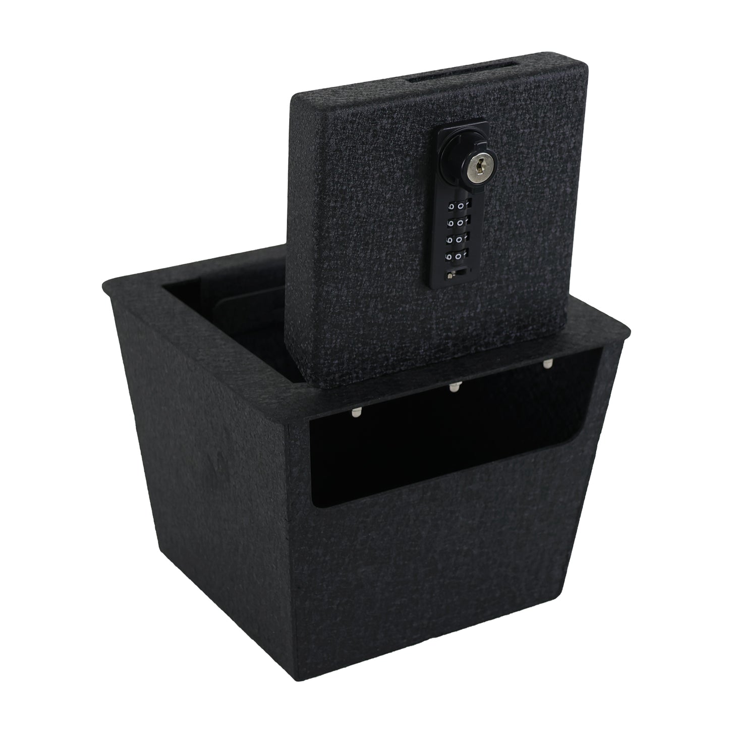 Center Console Safe Gun Safe for 2007-2024 Toyota FJ Cruiser, 4-Digit Combo Lock with Key