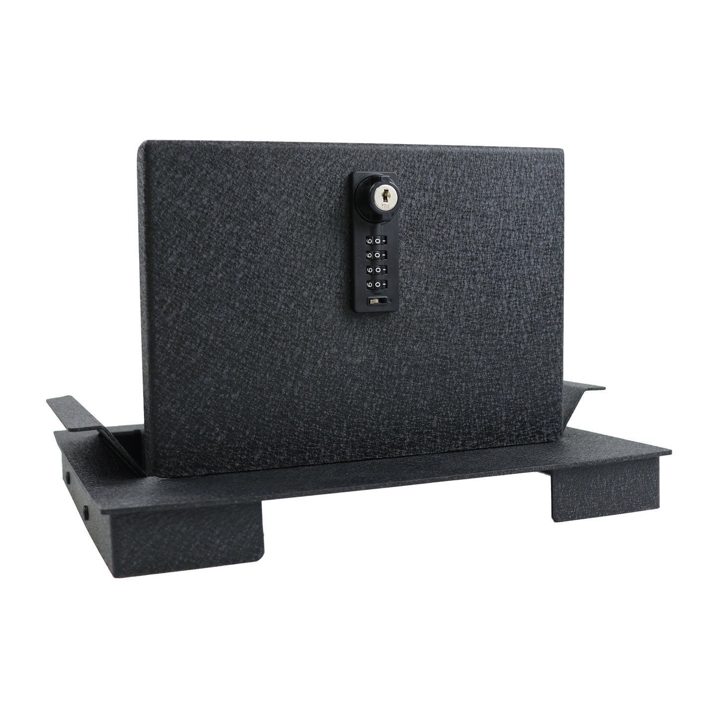Center Console Gun Safe for 2023-2026 Ford F250 Super Duty, 4-Digit Combination Lock with Key