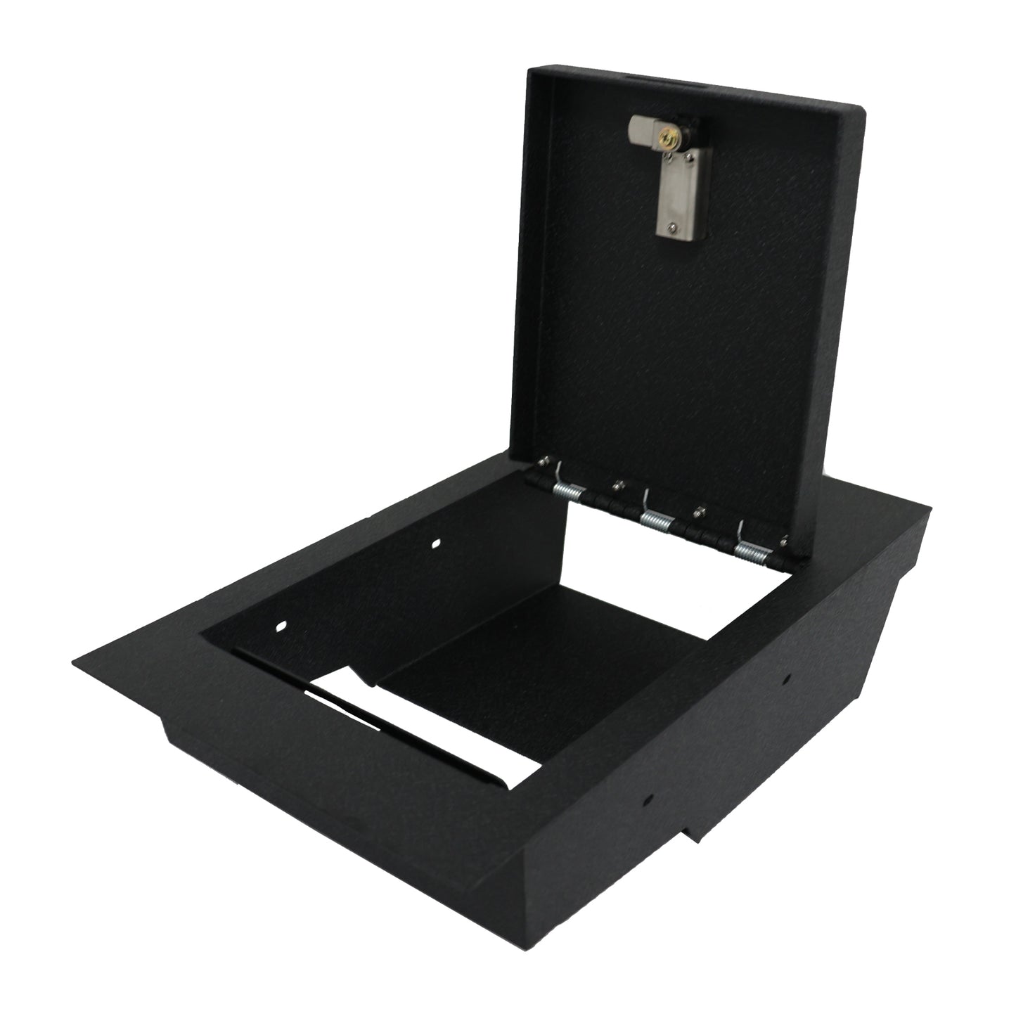 Under Seat Console Safe Box for 2015-2025 Ford F150 models with underseat console bench seats, 4-Digit Combo Lock with Key