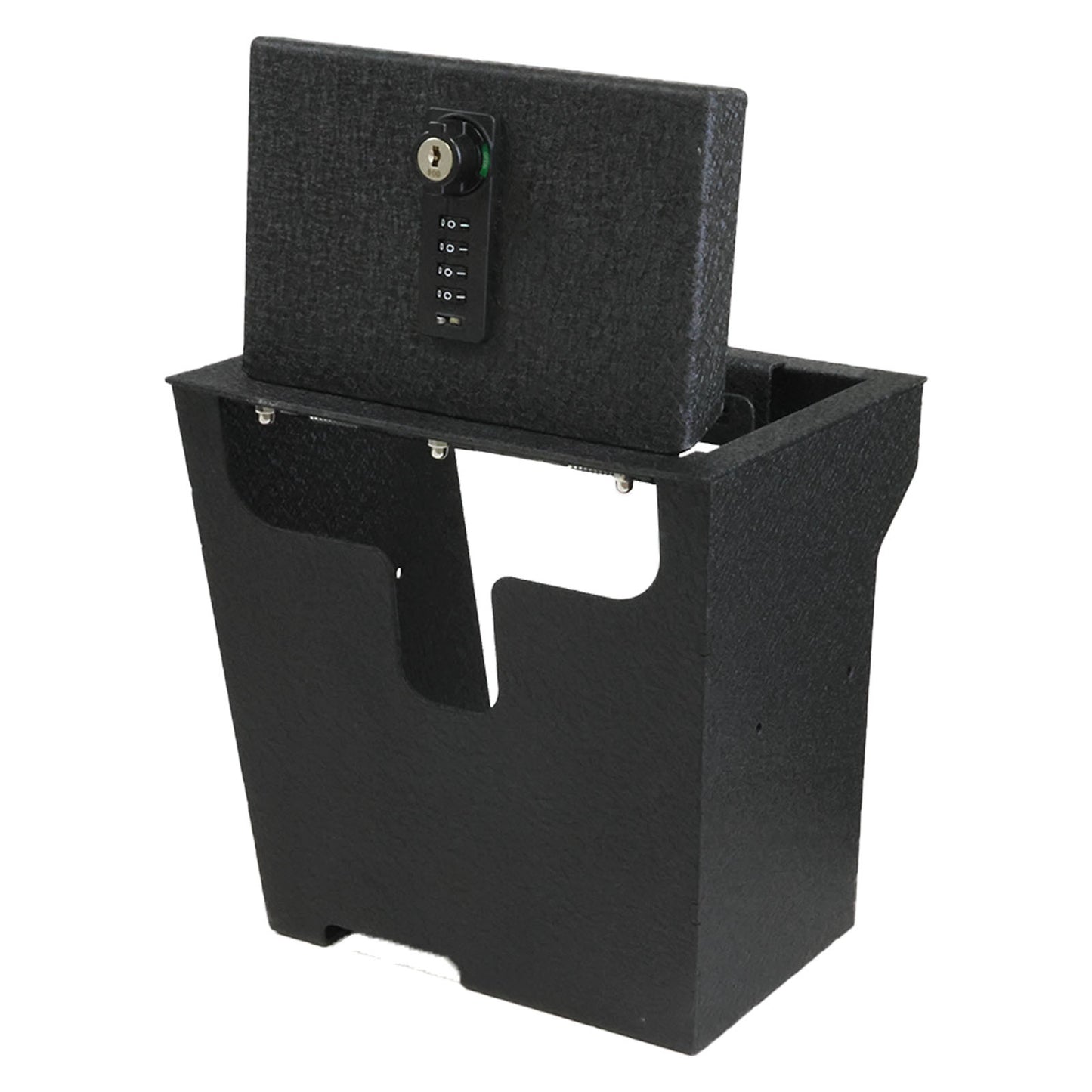 Center Console Gun Safe for 2020-2025 Ford Explorer, 4-Digit Combination Lock with Key