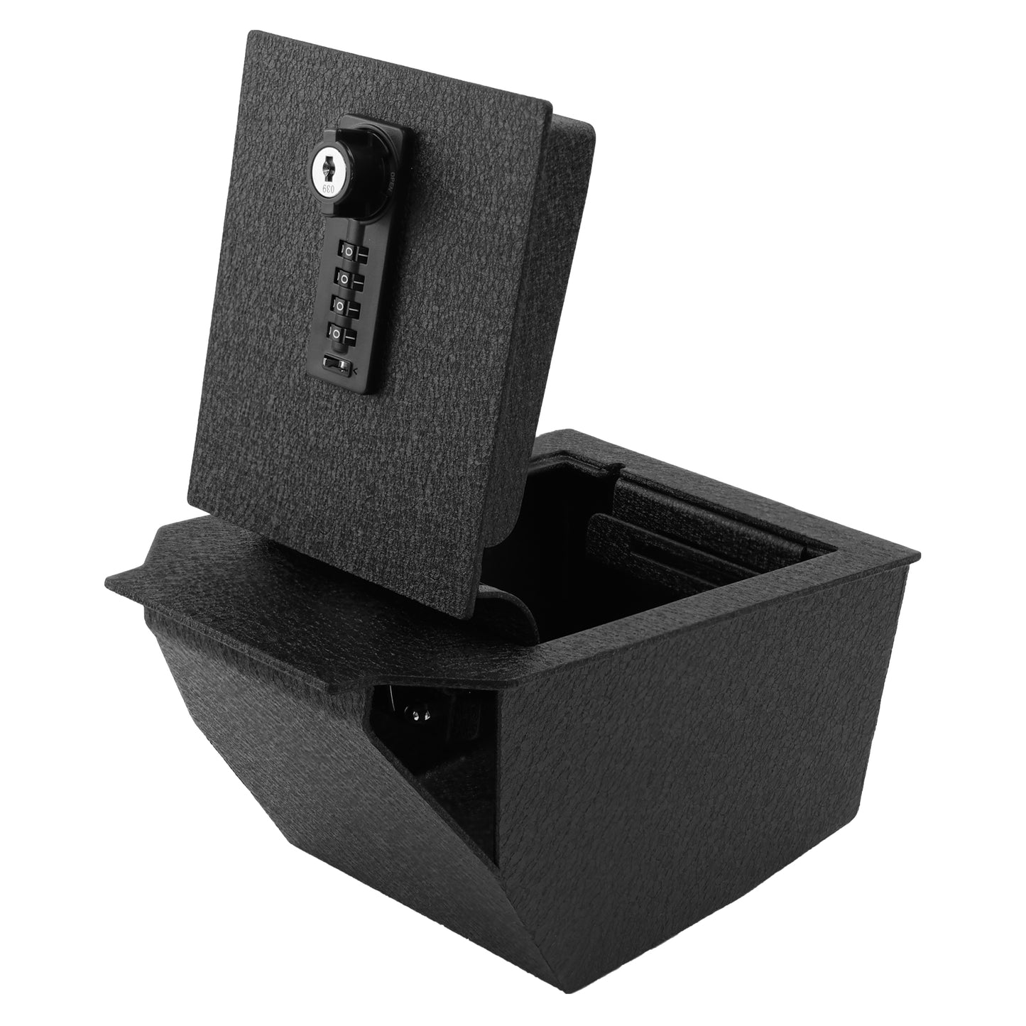 Pro Center Console Gun Safe for 2025 BMW X3, 4-Digit Combination Lock with Key
