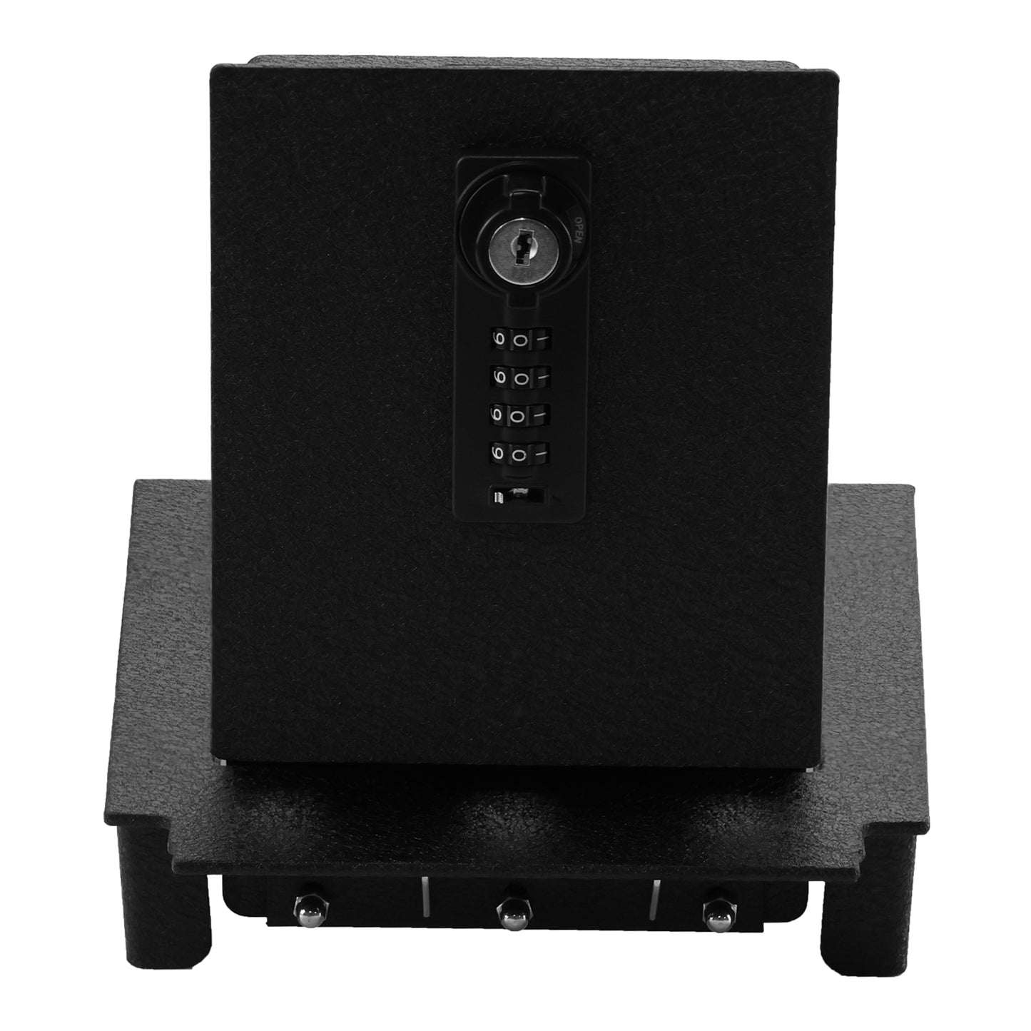 Center Console Gun Safe for 2020-2024 Ford Edge, 4-Digit Combination Lock with Key