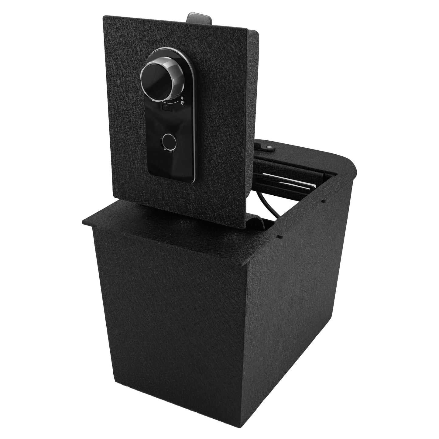 Pro Center Console Safe Gun Safe for 2019-2025 Toyota RAV4, Fingerprint Lock with Key