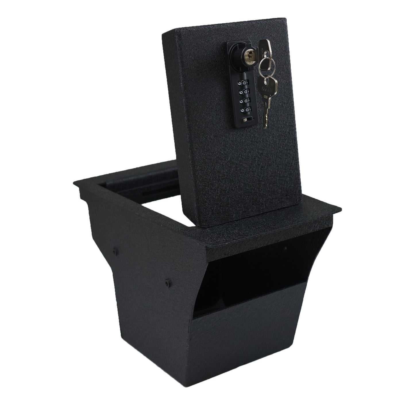 Center Console Gun Safe for 2015-2024 Jeep Cherokee, 4-Digit Combination Lock with Key