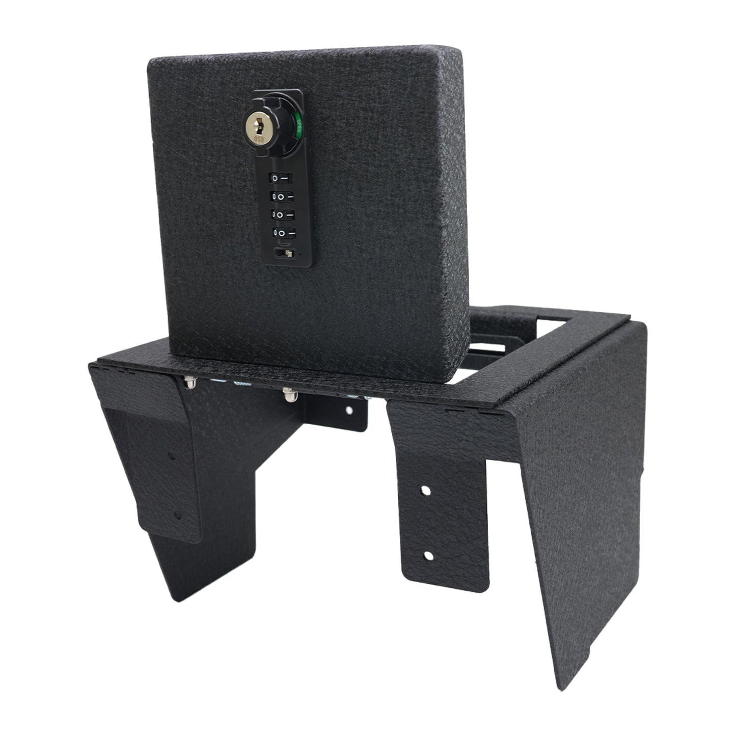 Center Console Gun Safe for 2024-2025 Ford Ranger, 4-Digit Combination Lock with Key