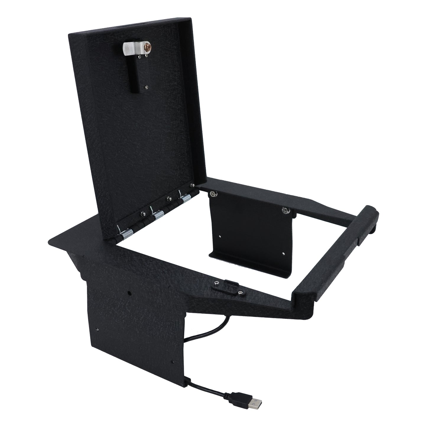 Caja fuerte para consola central para Ford F-150 2021-2024 y Ford F-150 Lightning 2021-2024, cerradura de combinación de 4 dígitos con llave