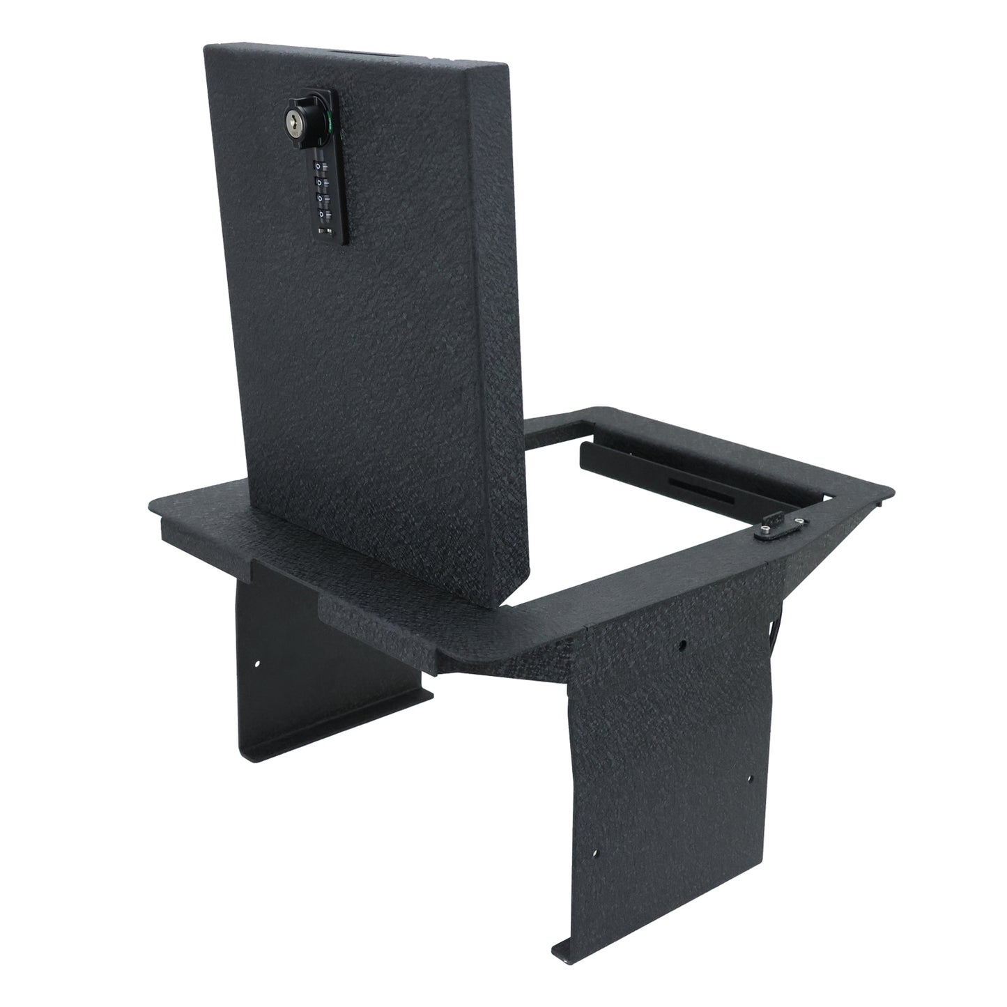 Center Console Safe Gun Safe for 2015 -2020 Ford F150, 2017-2022 Ford 250/350/450 Super Duty, 2018-2024 Ford Expedition, 4-Digit Combination Lock with Key