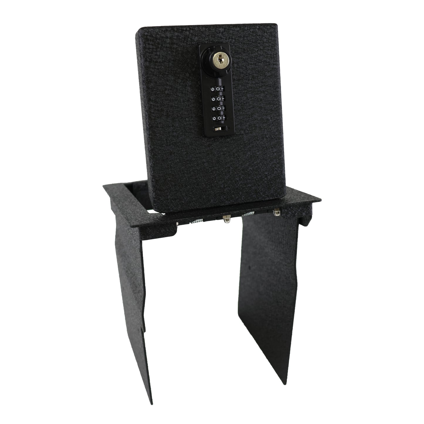 Center Console Gun Safe for 2013-2019 Ford Explorer, 4-Digit Combination Lock with Key
